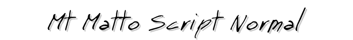 MT Matto Script Normal font